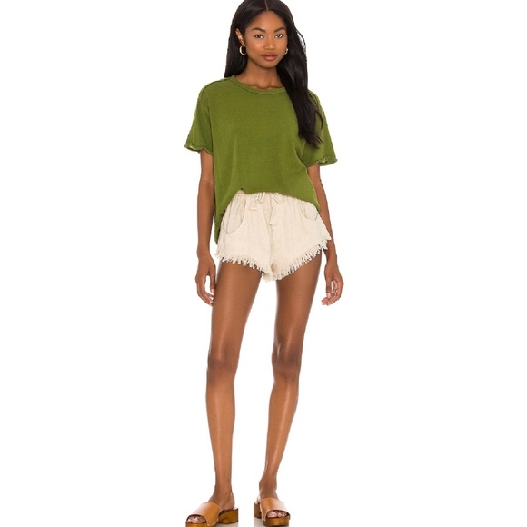 Free People - Boyfriend T-Shirt in Treeline Green - (#1251) - Picture 2 of 6